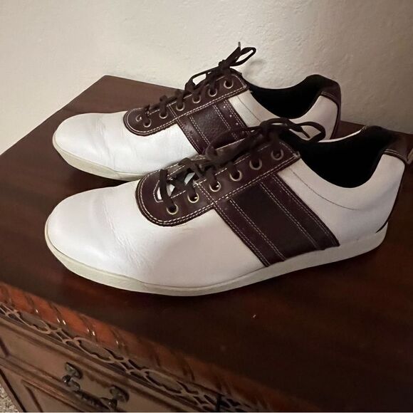FootJoy Contour Casual Golf Shoe. White and Brown. Size 11.5. Good Condition! - Picture 2 of 12